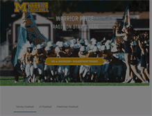 Tablet Screenshot of meridianwarriorfootball.com